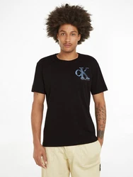 Calvin Klein Jeans T-Shirt META MONOGRAM TEE mit Logodruck Schwarz/Dunkelblau/Blau