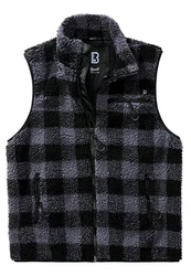 Brandit Steppweste Teddyfleece Vest Men Dunkelgrau/Schwarz