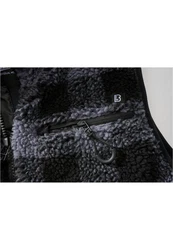 Brandit Steppweste Teddyfleece Vest Men Dunkelgrau/Schwarz