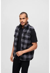 Brandit Steppweste Teddyfleece Vest Men Dunkelgrau/Schwarz