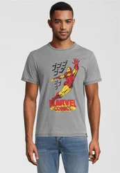Marvel Comics T-Shirt Iron Man Grau/Rot/Hellgrau/Dunkelgrau/Silber