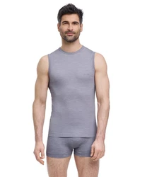 FALKE Tanktop Wool-Tech Light Grau/Hellgrau/Khaki