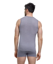 FALKE Tanktop Wool-Tech Light Grau/Hellgrau/Khaki