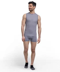 FALKE Tanktop Wool-Tech Light Grau/Hellgrau/Khaki