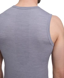 FALKE Tanktop Wool-Tech Light Grau/Hellgrau/Khaki