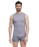 FALKE Tanktop Wool-Tech Light Grau/Hellgrau/Khaki
