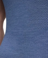 FALKE Tanktop Wool-Tech Light Grau/Hellblau/Dunkelblau