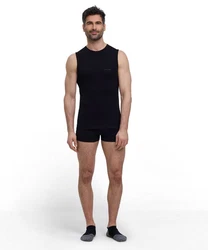 FALKE Tanktop Wool-Tech Light Schwarz/Dunkelblau/Grau
