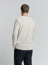 NO EXCESS Strickpullover Khaki/Grau/Beige/Creme