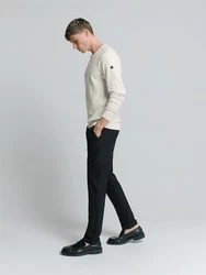 NO EXCESS Strickpullover Khaki/Grau/Beige/Creme