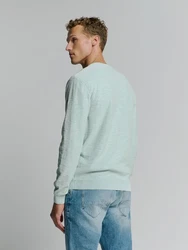 NO EXCESS Strickpullover Grün/Hellblau/Hellgrün