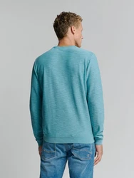 NO EXCESS Strickpullover Blau/Türkis/Grün/Hellblau