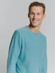 NO EXCESS Strickpullover Blau/Türkis/Grün/Hellblau