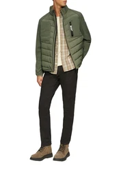 s.Oliver Anorak Outdoor-Jacke Regular Fit Dunkelgrün
