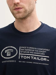 TOM TAILOR T-Shirt Dunkelblau/Lila