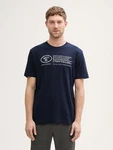 TOM TAILOR T-Shirt Dunkelblau/Lila
