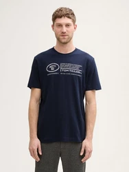 TOM TAILOR T-Shirt Dunkelblau/Lila