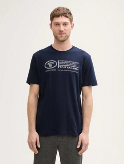 TOM TAILOR T-Shirt Dunkelblau/Lila