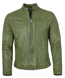 Lederjacke MSNorwick - Herren Lederjacke Lammnappa grn