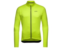 GORE Wear Langarmshirt Radtrikot C3 Thermo Trikot Grün/Neonfarben/Gelb