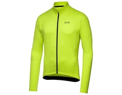 GORE Wear Langarmshirt Radtrikot C3 Thermo Trikot Grün/Neonfarben/Gelb