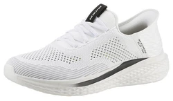 Skechers SLADE-QUINTO Slip-On Sneaker Weiß/Creme/Grau/Dunkelblau