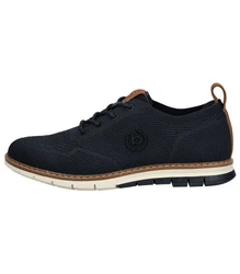 bugatti Halbschuhe Schnürschuh Dunkelblau/Hellblau
