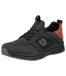 bugatti Sneaker Textil Schwarz/Rot