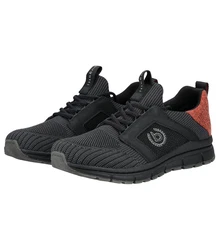 bugatti Sneaker Textil Schwarz/Rot