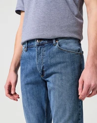 Wrangler Regular-fit Jeans Authentic Regular Schwarz/Blau/Gelb