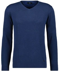 RAGMAN V-Ausschnitt Pullover Blau/Dunkelblau