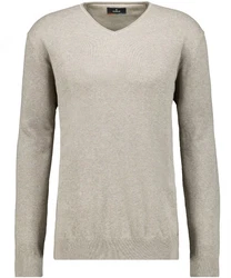 RAGMAN V-Ausschnitt Pullover Khaki/Beige/Braun/Grau