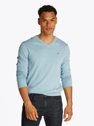 TOMMY HILFIGER Pullover ESSENTIAL Hellblau/Blau