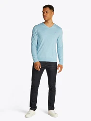TOMMY HILFIGER Pullover ESSENTIAL Hellblau/Blau