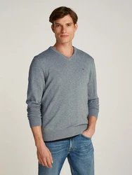 TOMMY HILFIGER Pullover ESSENTIAL Grau/Hellgrau/Dunkelgrau