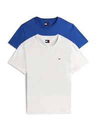 Rundhalsshirt TJM XSLIM 2PACK JERSEY TEE EXT (Packung, 2er-Pack) Logostickerei, 2Pack