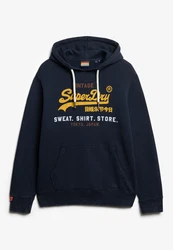 Superdry Kapuzensweatshirt VL CALI RELAXED HOOD Dunkelblau/Gelb