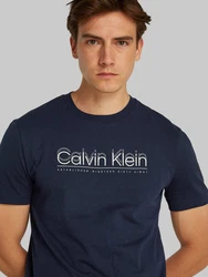 Calvin Klein T-Shirt CP-DOUBLE LOGO T-SHIRT Blau/Dunkelblau