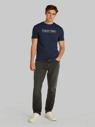 Calvin Klein T-Shirt CP-DOUBLE LOGO T-SHIRT Blau/Dunkelblau