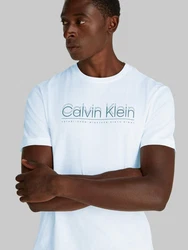 Calvin Klein T-Shirt CP-DOUBLE LOGO T-SHIRT Türkis/Blau/Hellblau