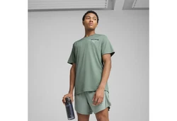 PUMA Laufshirt NITRO Herren Dunkelgrün/Grün