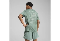 PUMA Laufshirt NITRO Herren Dunkelgrün/Grün