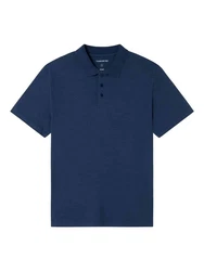 Thinking Mu Poloshirt Hemp Polo Blau/Dunkelblau
