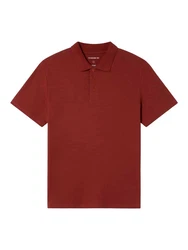 Thinking Mu Poloshirt Hemp Polo Rot