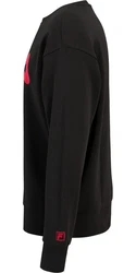 Fila Rundhalspullover Lusigny Loose Crew Rot/Schwarz