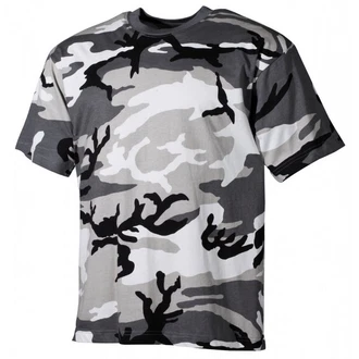 MFH T-Shirt Outdoor US Tarn Dunkelgrün/Dunkelblau/Grau