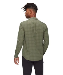 Mammut Langarmhemd Lenni Longsleeve Shirt Herren Dunkelgrün/Khaki