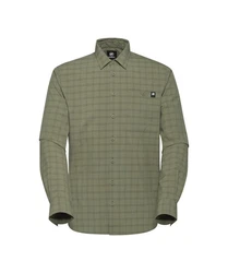 Mammut Langarmhemd Lenni Longsleeve Shirt Herren Dunkelgrün/Khaki