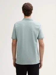 TOM TAILOR Denim Poloshirt Grün/Hellblau/Hellgrün/Türkis