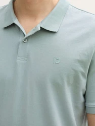 TOM TAILOR Denim Poloshirt Grün/Hellblau/Hellgrün/Türkis